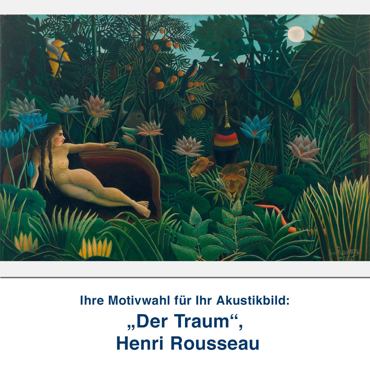 Akustikbild „Der Traum“, Henri Rousseau