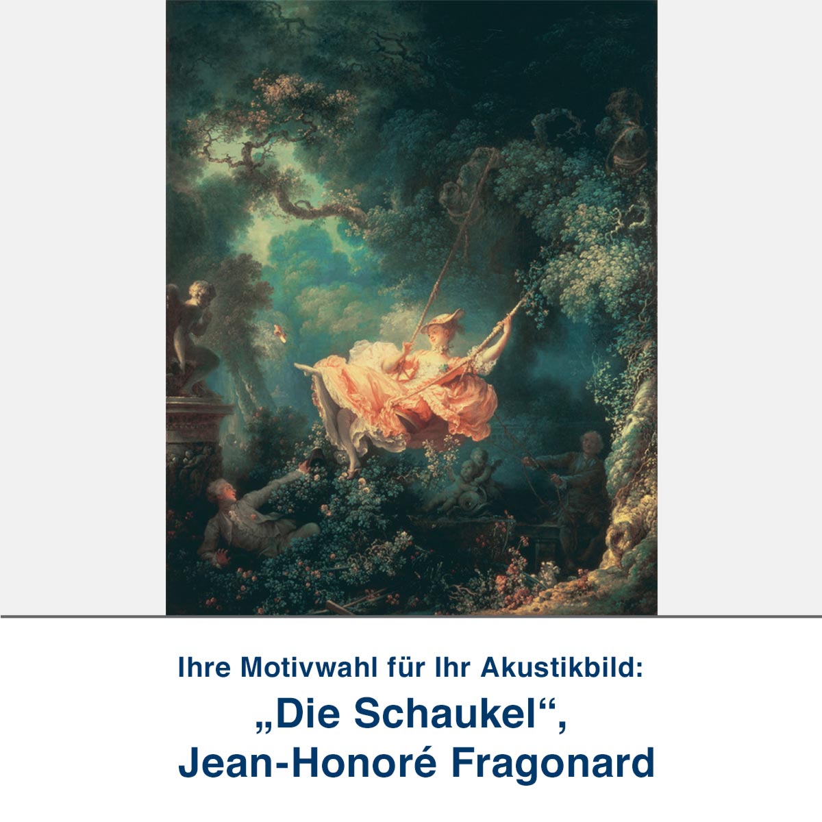 Akustikbild „Die Schaukel“, Jean-Honoré Fragonard