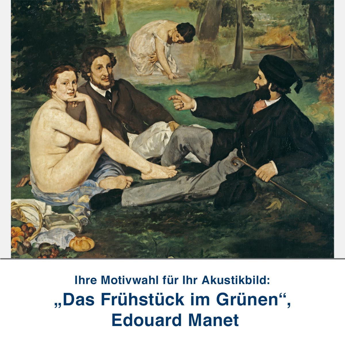 Akustikbild „Das Frühstück im Grünen“, Edouard Manet