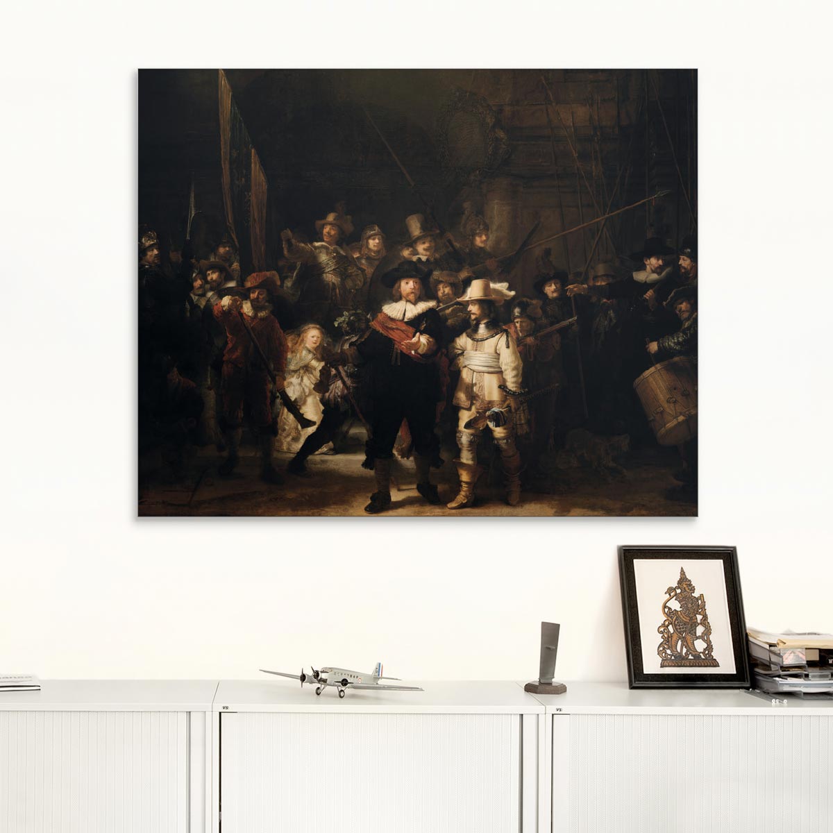 Textilbild „Nachtwache“, Rembrandt van Rijn