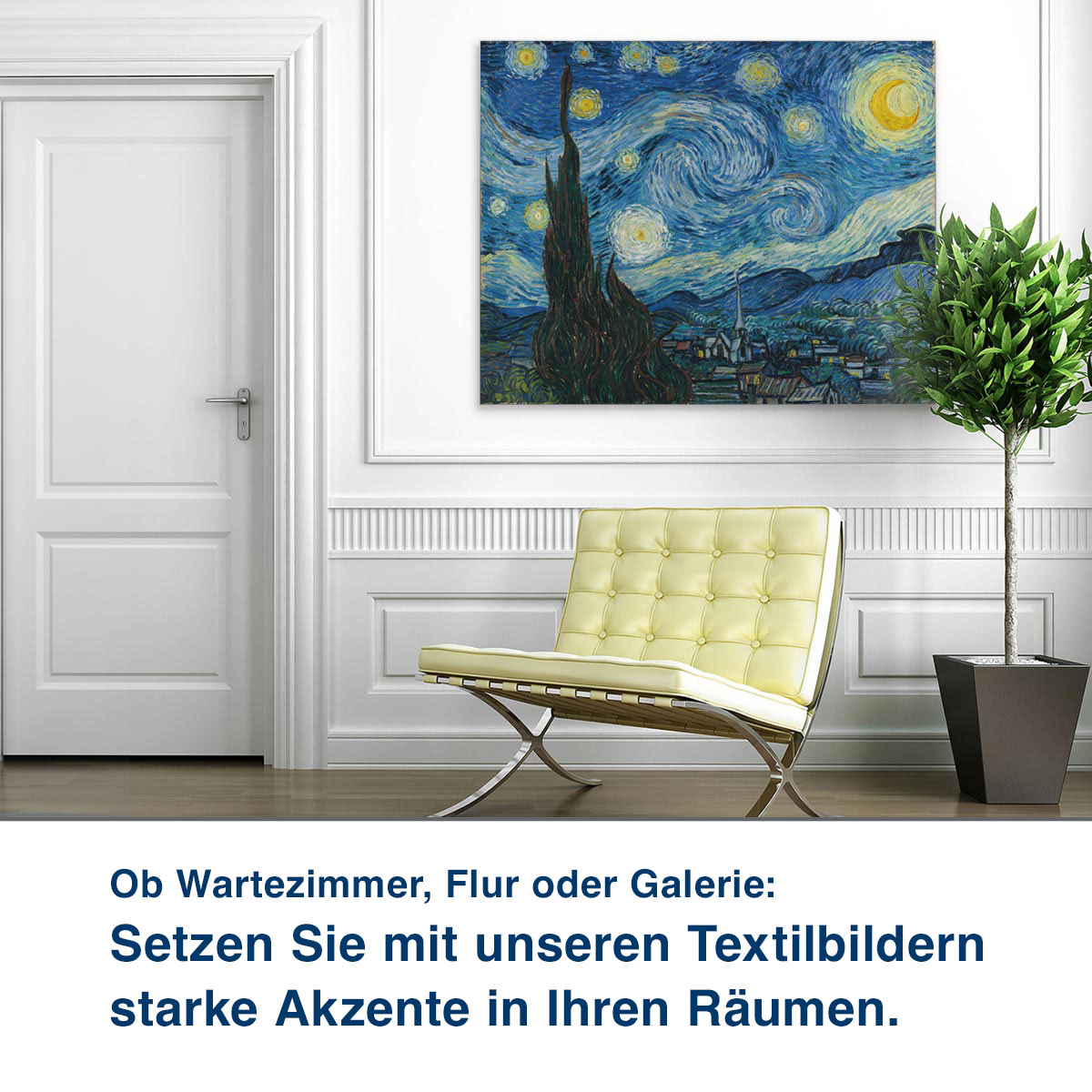 Ob Wartezimmer, Flur oder Galerie: Unsere Schallabsorber helfen Ihnen, die Raumakustik zu verbessern.