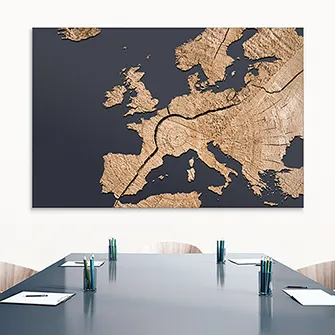 Akustikbild »Europa in Holz«