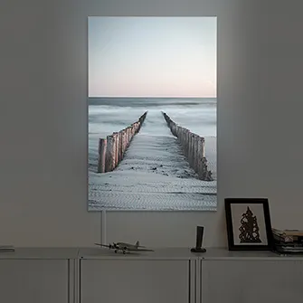 LED-Leuchtbild Strand, Nordsee