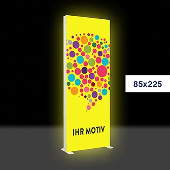 Der leuchtende mobile Werbeaufsteller – Mobile Light Box 85x225