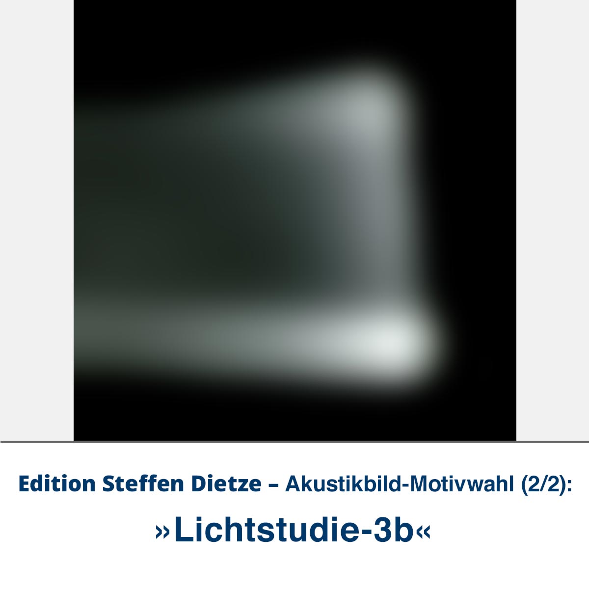Akustikbild »Lichtstudie 3«, Edition Steffen Dietze