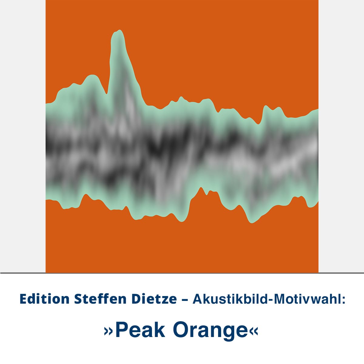 Akustikbild »Peak Orange«, Edition Steffen Dietze