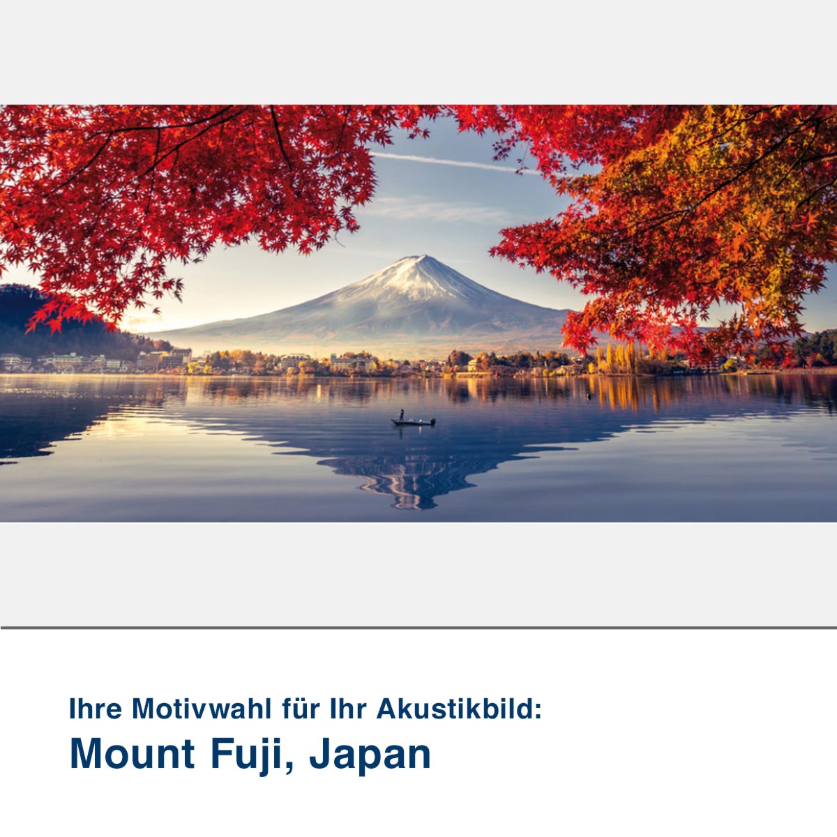 Akustikbild Motiv Mount Fuji, Japan