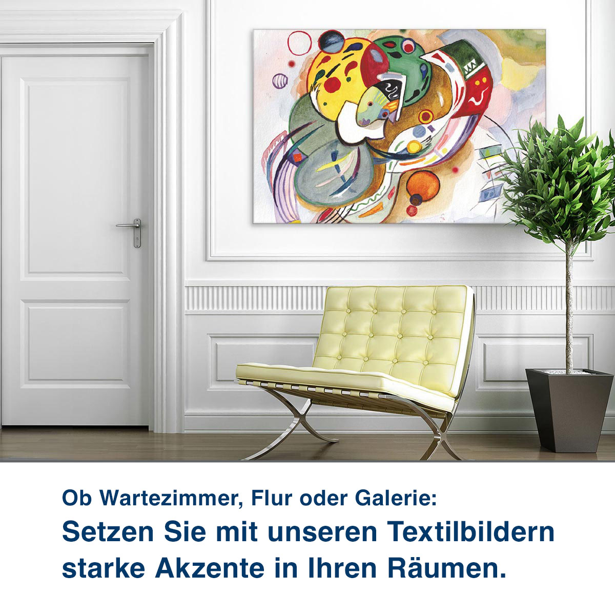 Ob Wartezimmer, Flur oder Galerie:  Unsere Schallabsorber helfen Ihnen,  die Raumakustik zu verbessern.