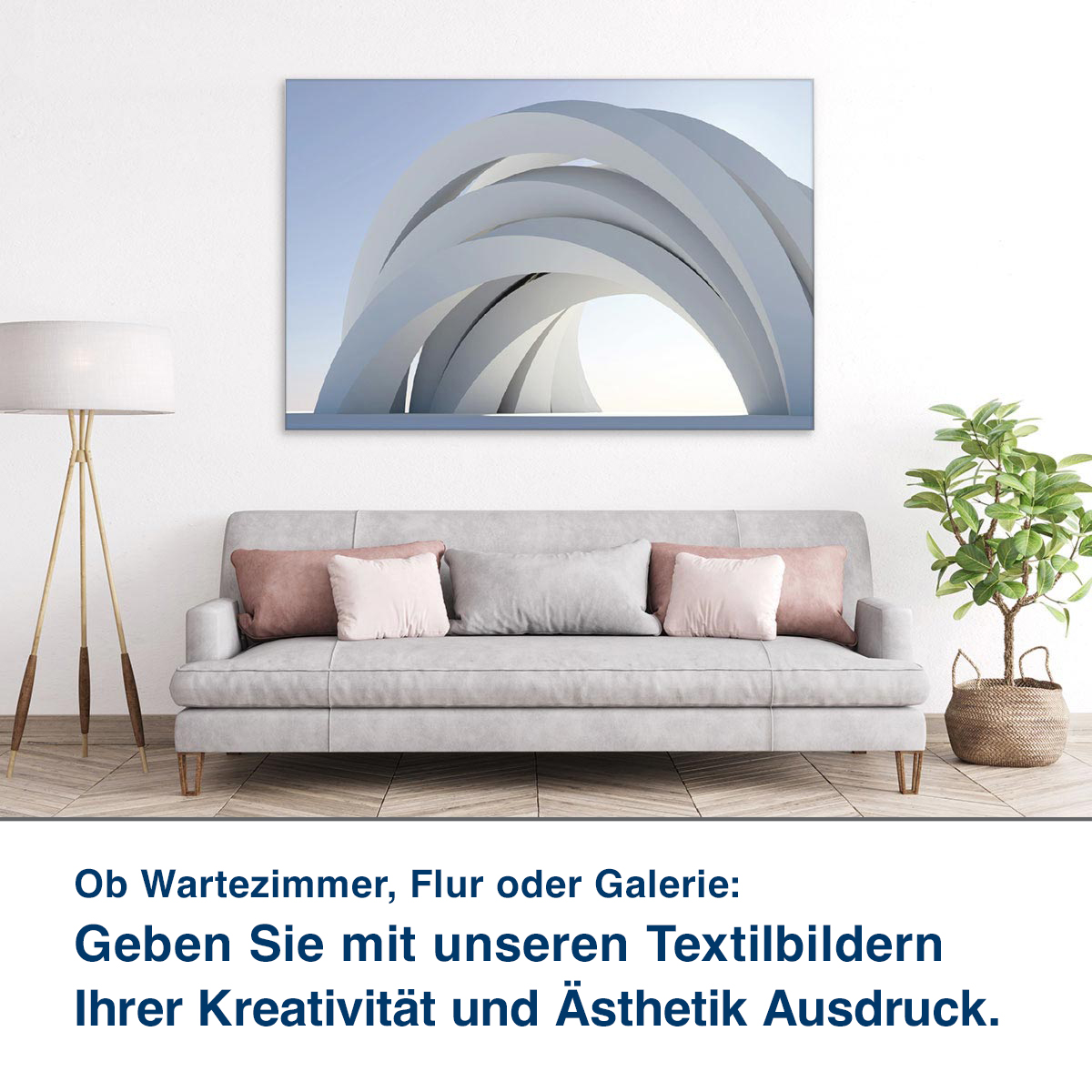 Ob Lounge, Praxis oder Ihr Wohnzimmer:  Unsere Schallabsorber helfen Ihnen,  die Raumakustik zu verbessern.