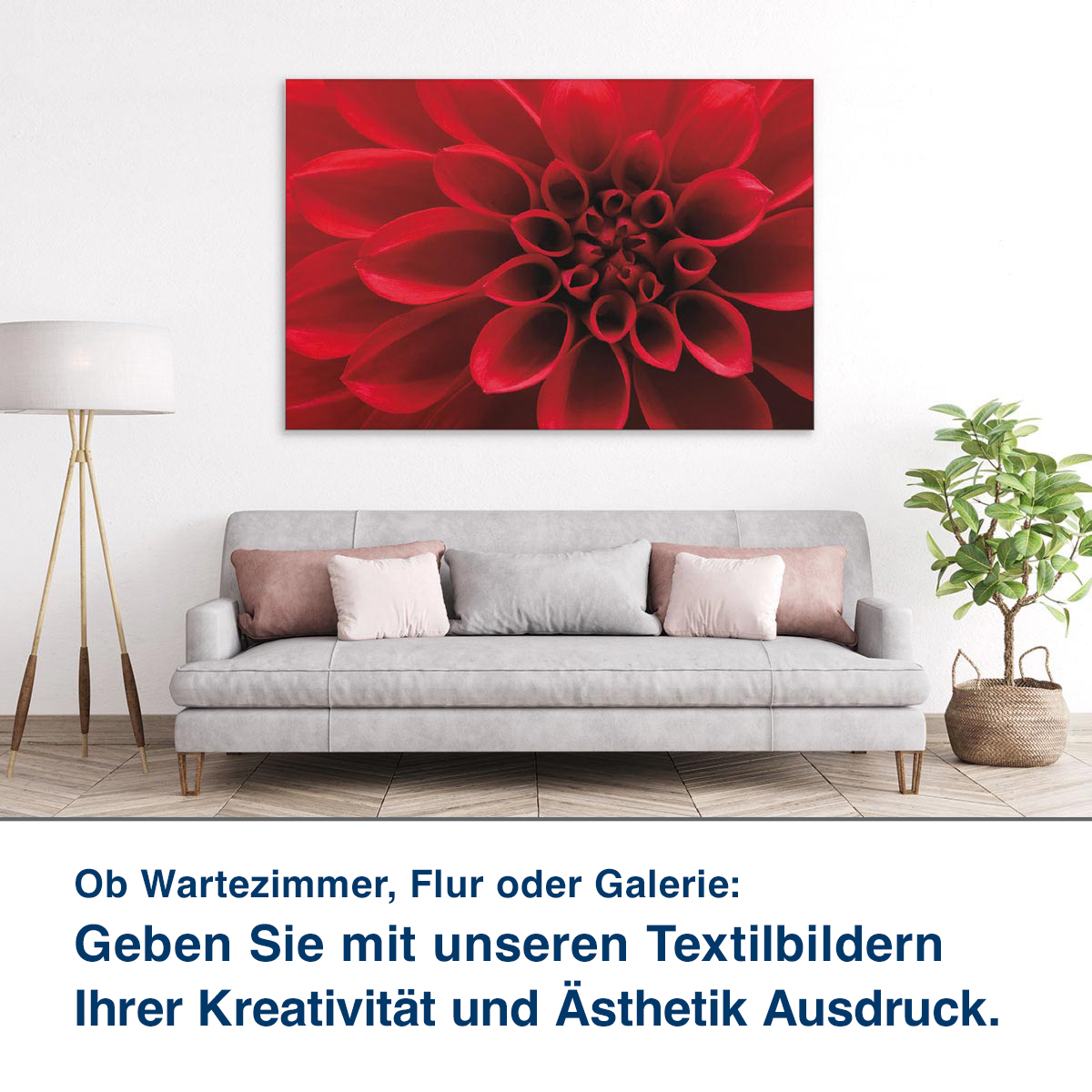 Ob Lounge, Praxis oder Ihr Wohnzimmer:  Unsere Schallabsorber helfen Ihnen,  die Raumakustik zu verbessern.