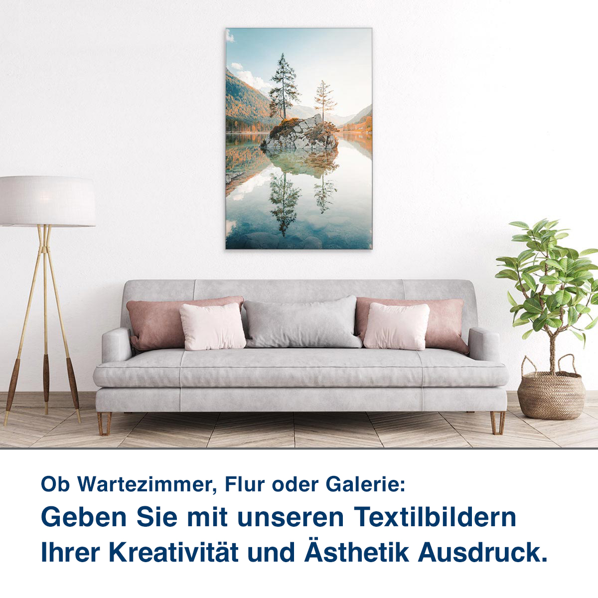 Ob Lounge, Praxis oder Ihr Wohnzimmer:  Unsere Schallabsorber helfen Ihnen,  die Raumakustik zu verbessern.