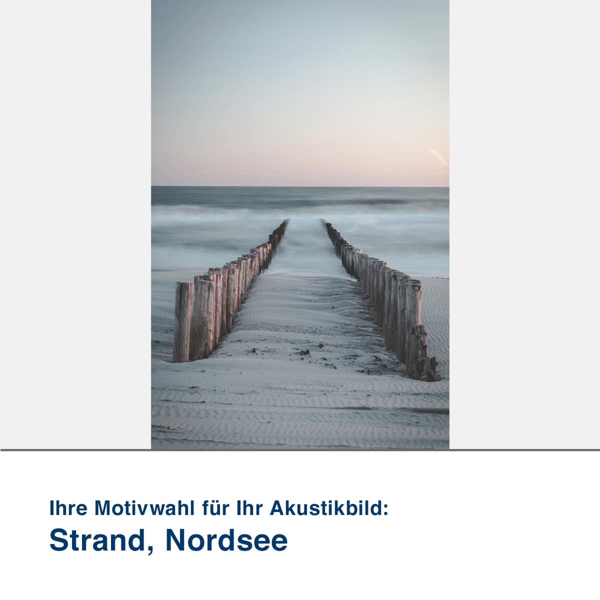 Akustikbild Motiv Strand, Nordsee
