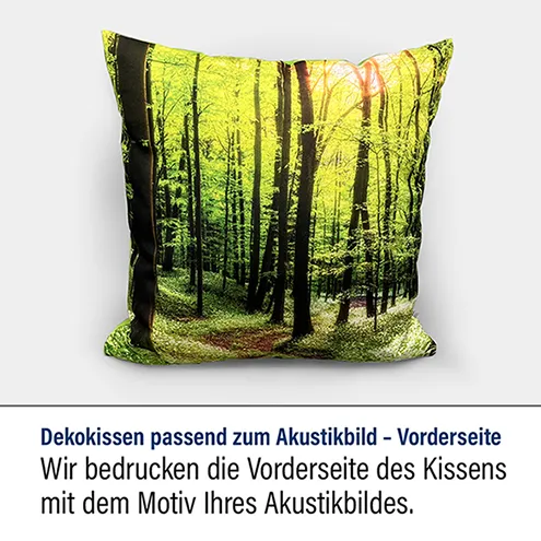 Dekokissen mit Ihrem Motiv - Vorderseite