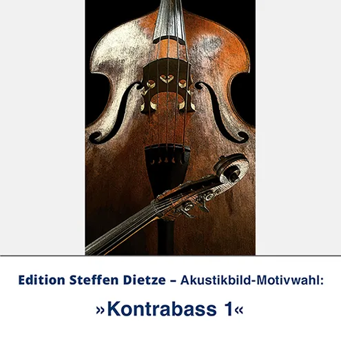 Akustikbild »Kontrabass 1«, Edition Steffen Dietze