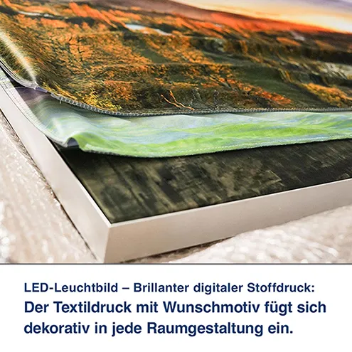 LED-Leuchtbild Bestandteile Textil