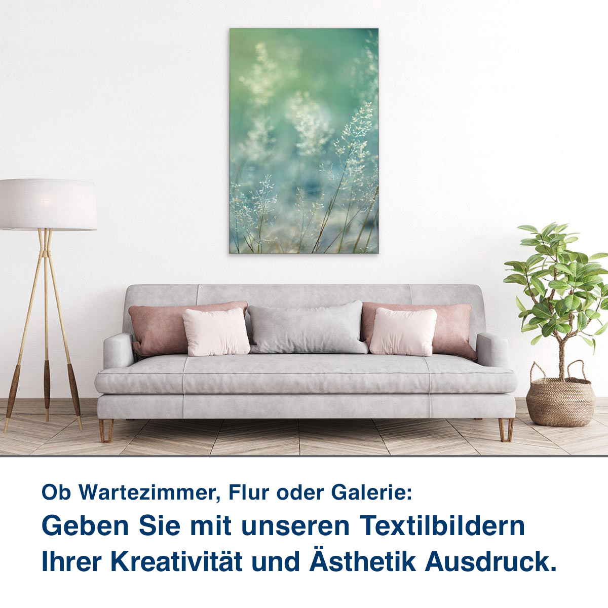 Ob Lounge, Praxis oder Ihr Wohnzimmer:  Unsere Schallabsorber helfen Ihnen,  die Raumakustik zu verbessern.