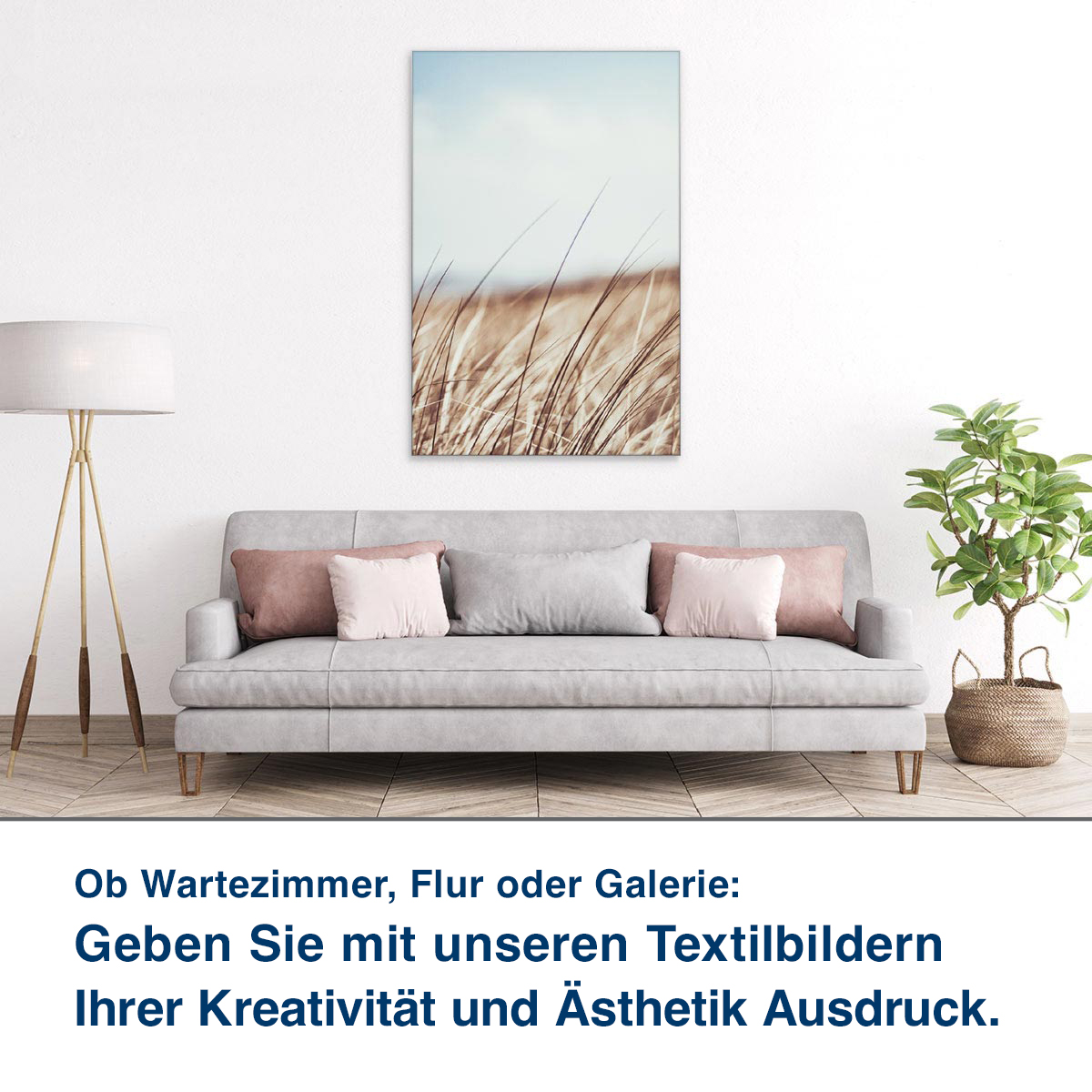 Ob Lounge, Praxis oder Ihr Wohnzimmer:  Unsere Schallabsorber helfen Ihnen,  die Raumakustik zu verbessern.