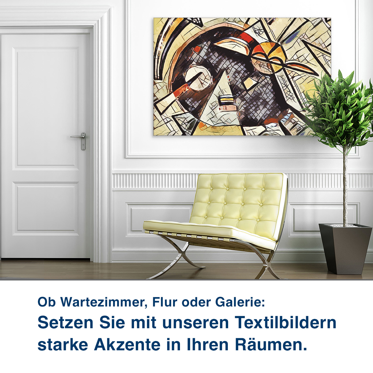 Ob Wartezimmer, Flur oder Galerie:  Unsere Schallabsorber helfen Ihnen,  die Raumakustik zu verbessern.