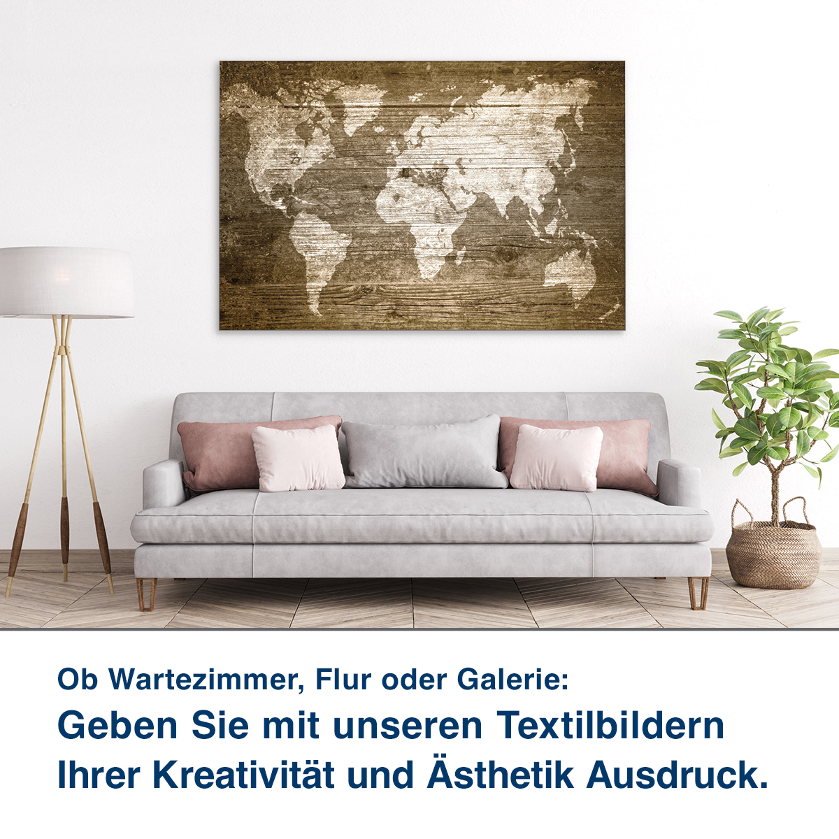 Ob Lounge, Praxis oder Ihr Wohnzimmer:  Unsere Schallabsorber helfen Ihnen,  die Raumakustik zu verbessern.