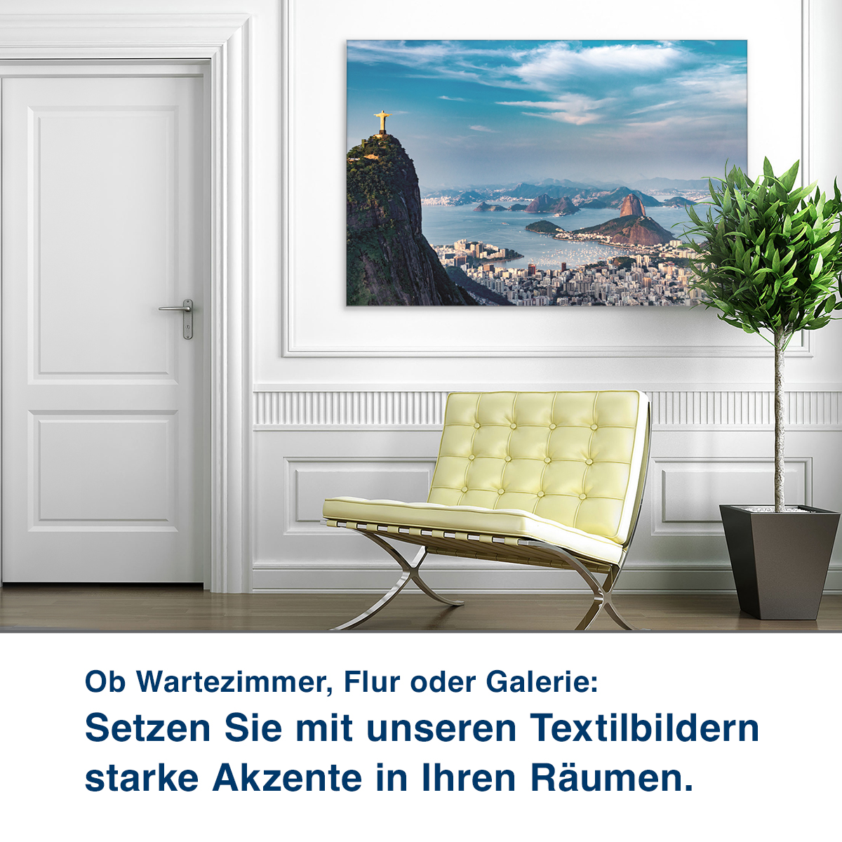 Ob Wartezimmer, Flur oder Galerie:  Unsere Schallabsorber helfen Ihnen,  die Raumakustik zu verbessern.