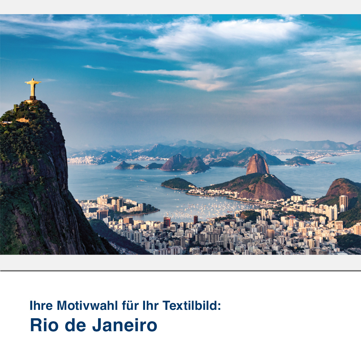 Textilbild Rio de Janeiro