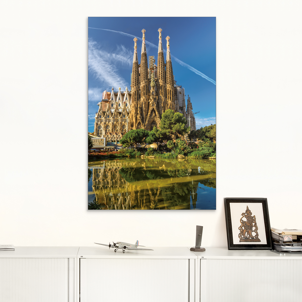 Textilbild Sagrada Familia, Barcelona, Spanien