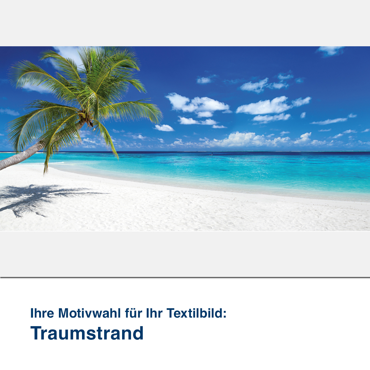 Textilbild Traumstrand