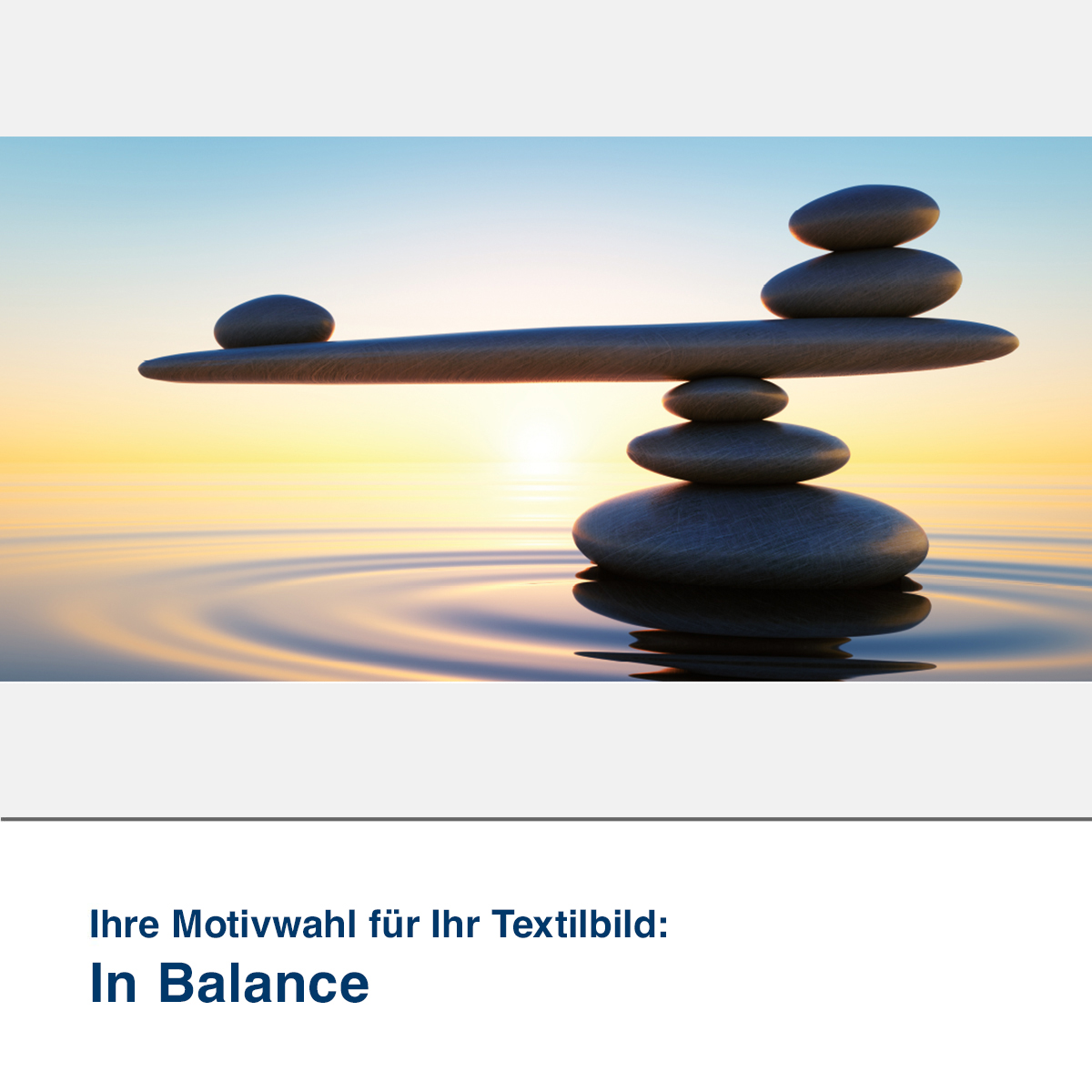 Textilbild In Balance