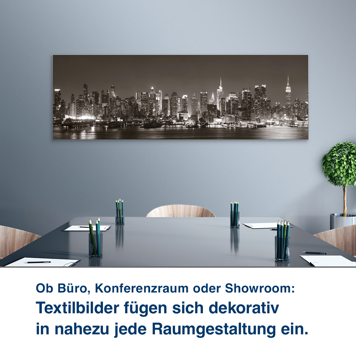 Ob Wartezimmer, Flur oder Galerie:  Unsere Schallabsorber helfen Ihnen,  die Raumakustik zu verbessern.