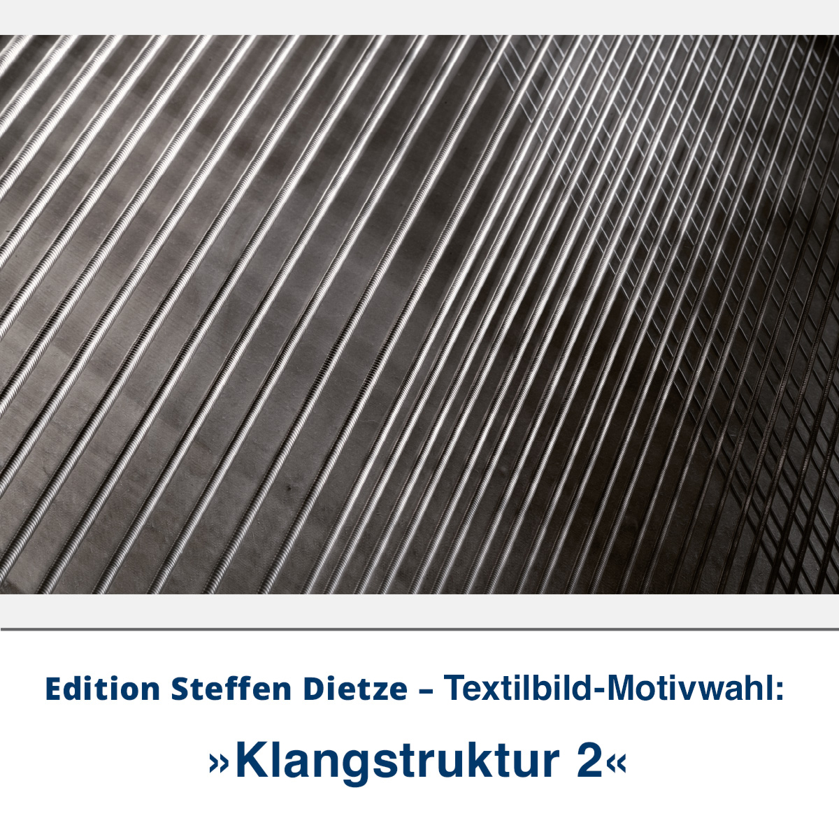 Textilbild »Klangstruktur 2«, Edition Steffen Dietze