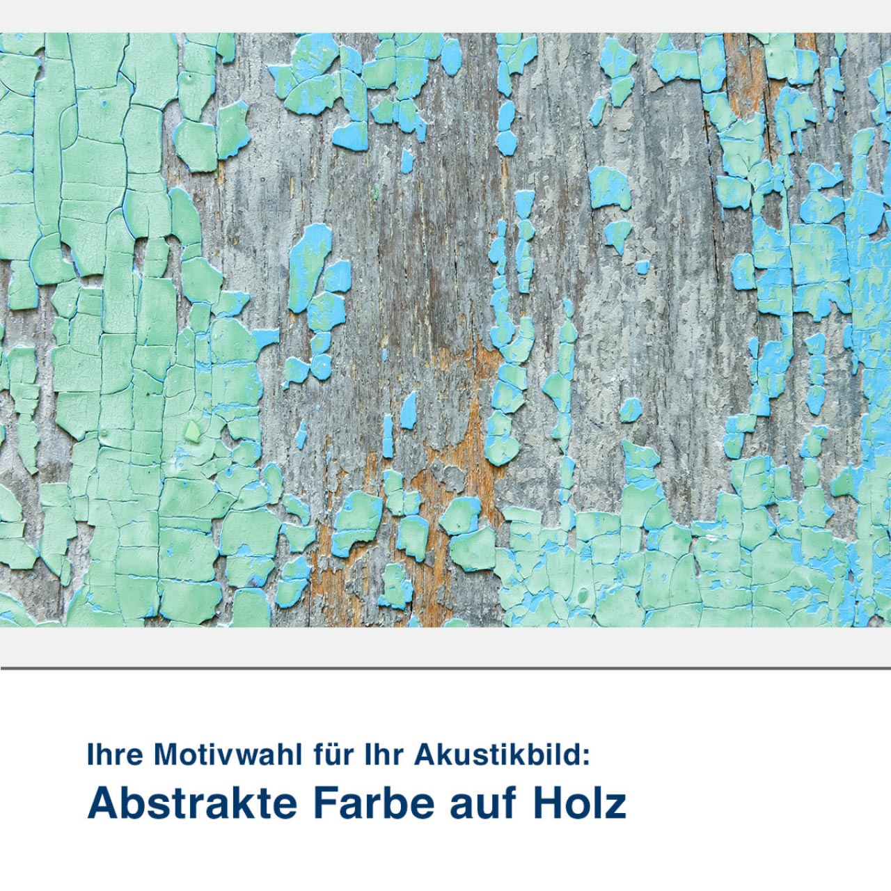 Akustikbild Motiv Abstrakte Farbe auf Holz
