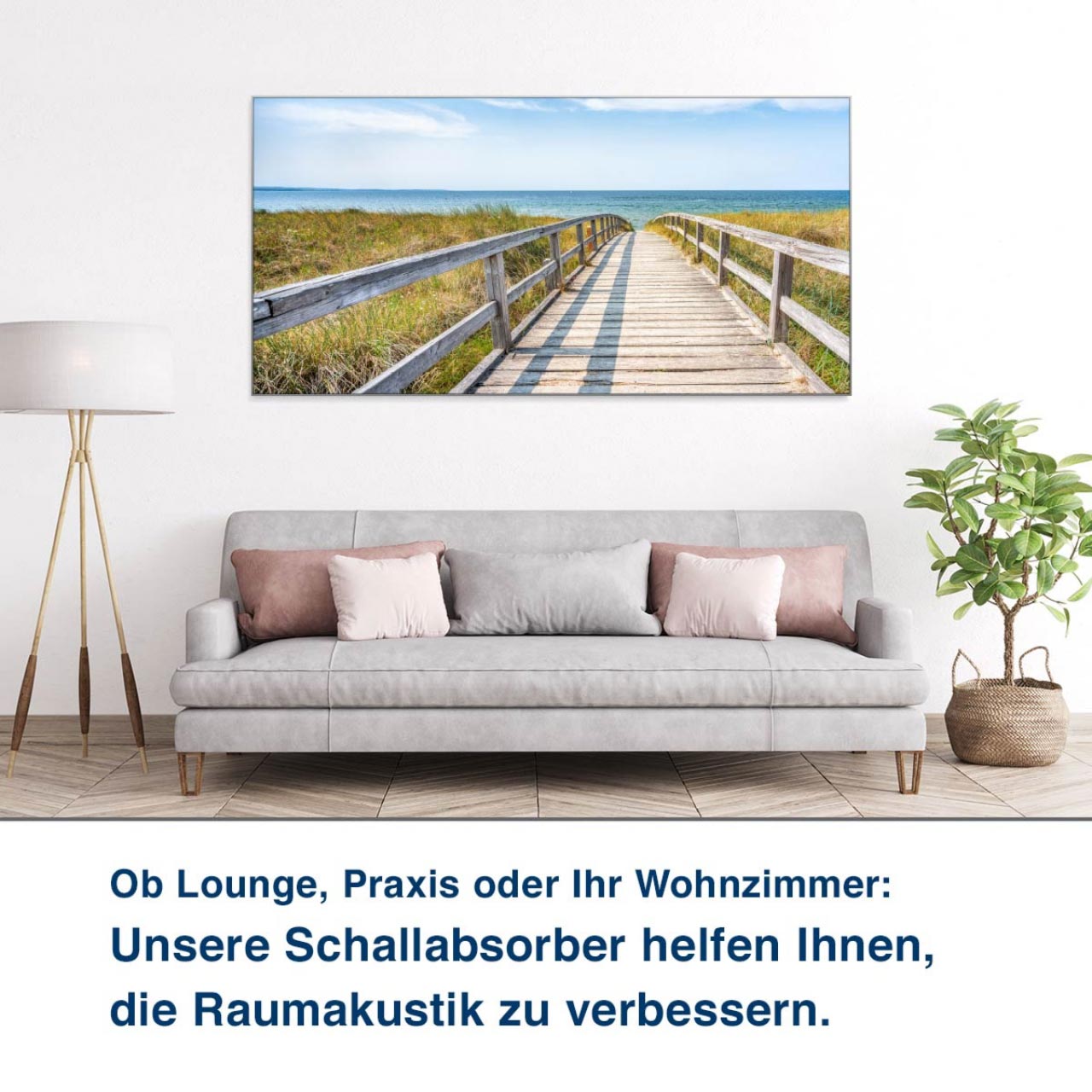Ob Büro, Konferenzraum oder Showroom:  Unsere Akustikbilder steigern Wohl- befinden und Konzentrationsfähigkeit.
