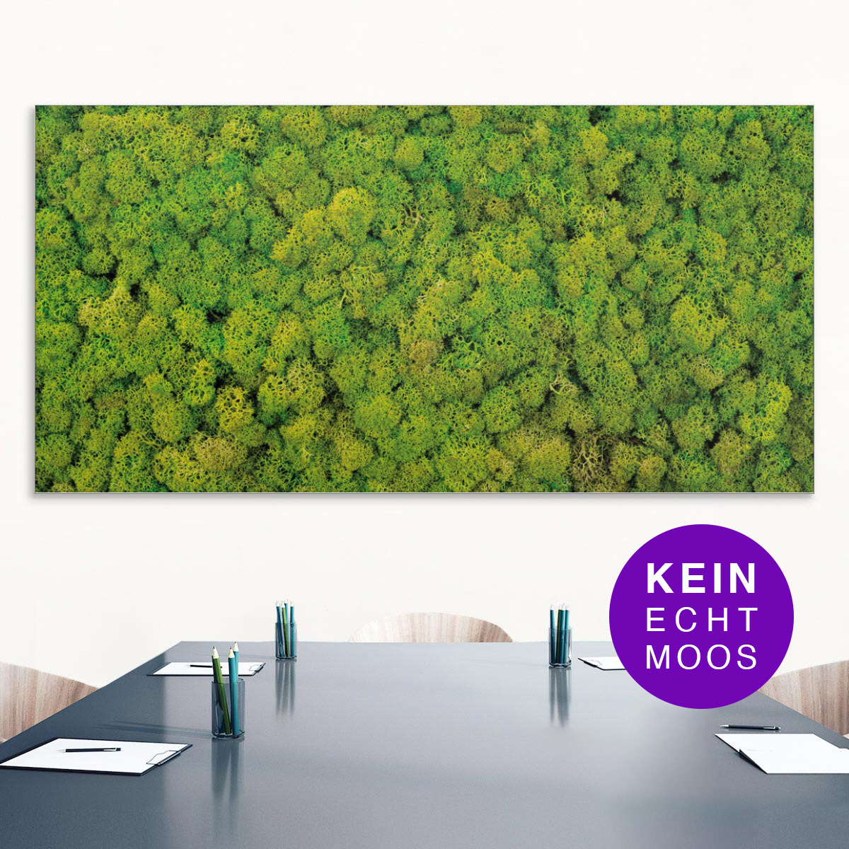 Akustikbild grüne Mooswand