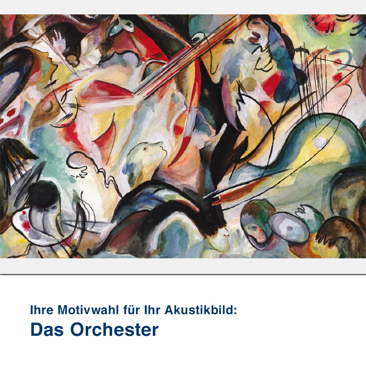 Akustikbild Motiv Das Orchester