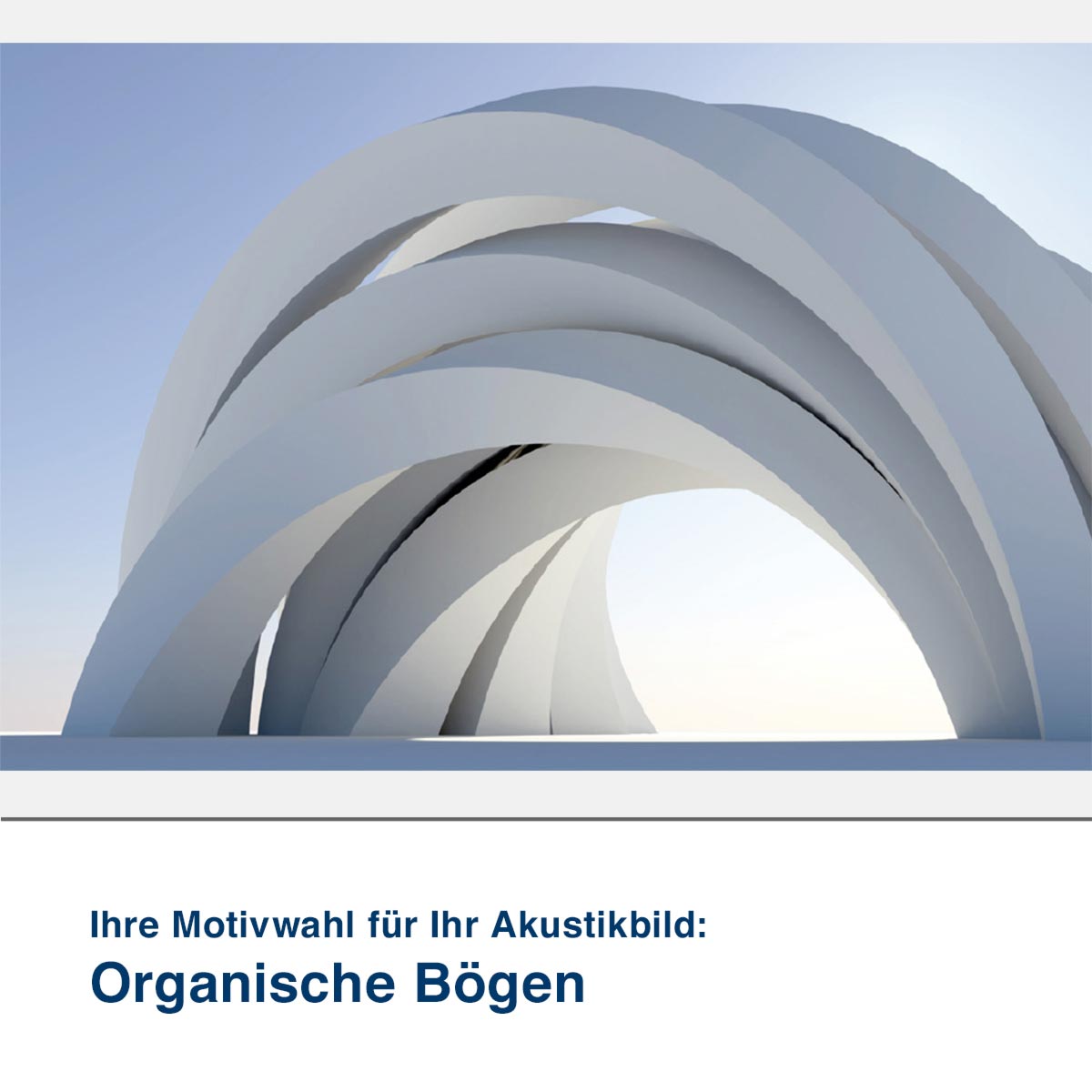 Akustikbild Motiv Organische Bögen