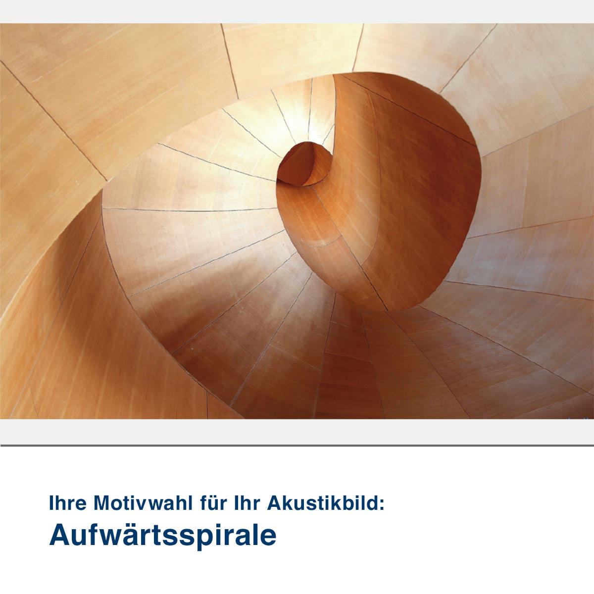 Akustikbild Motiv Aufwärtsspirale