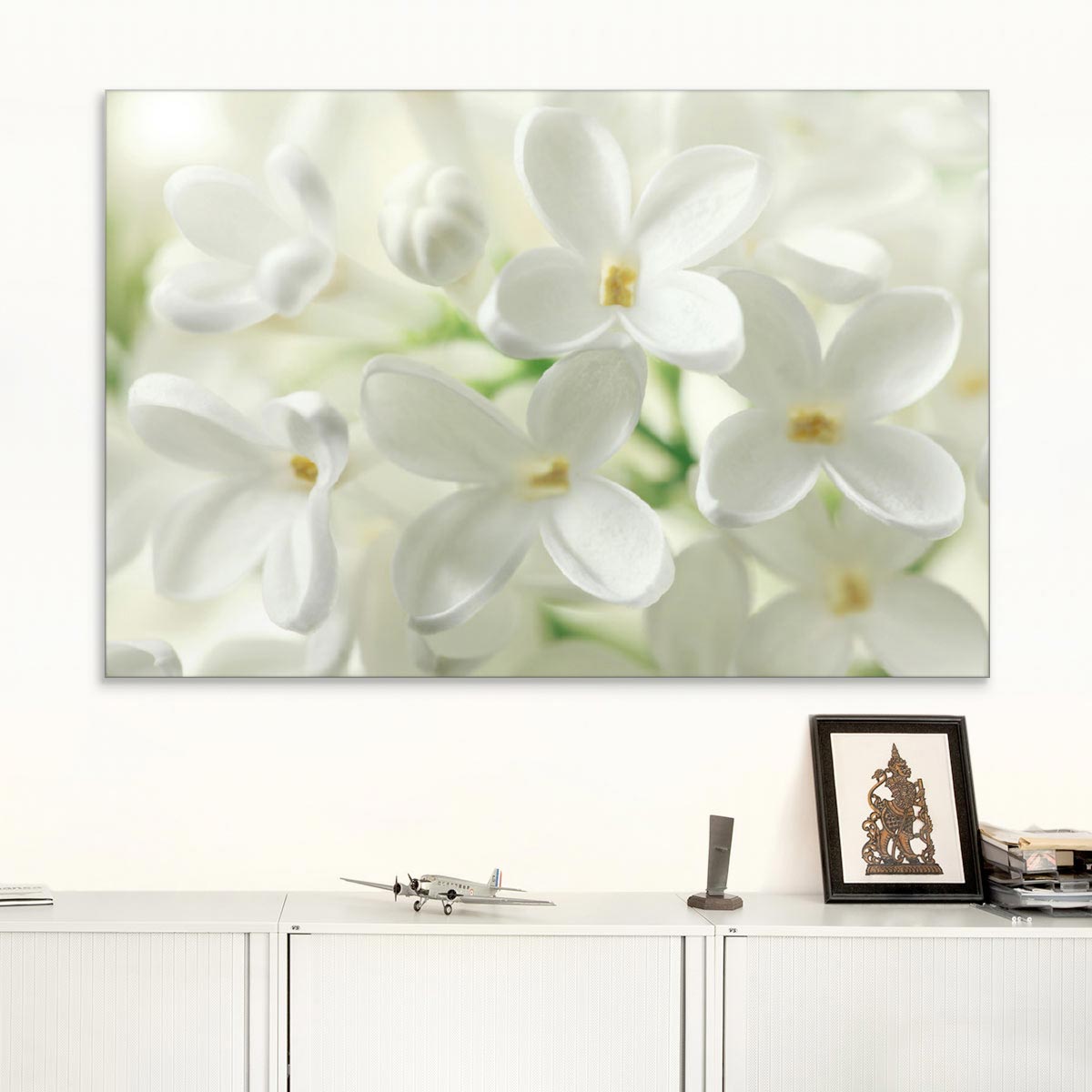 Akustikbild Weiße Fliederblüte