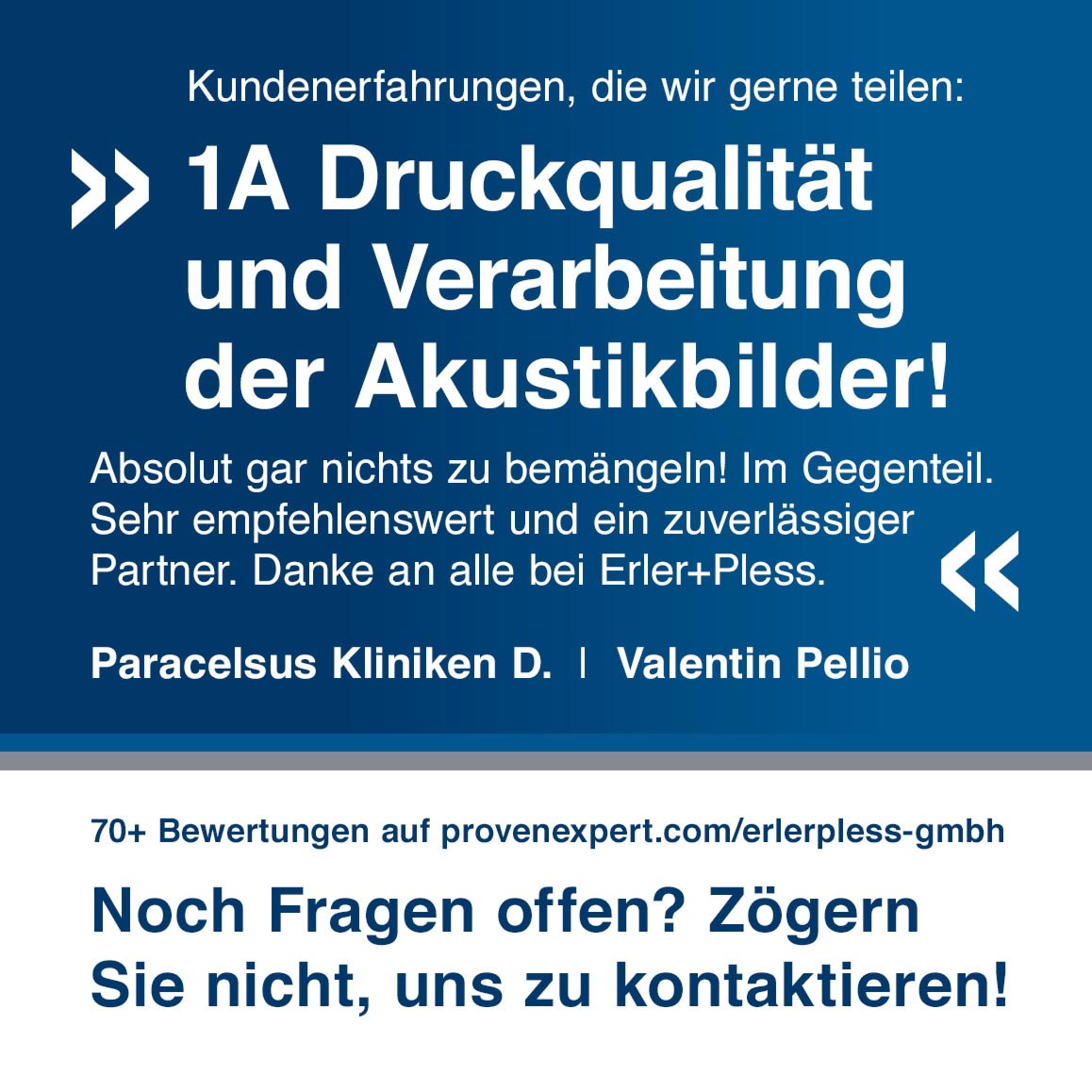 Akustikbild eigenes Motiv im Büro, einseitig, Wandmontage