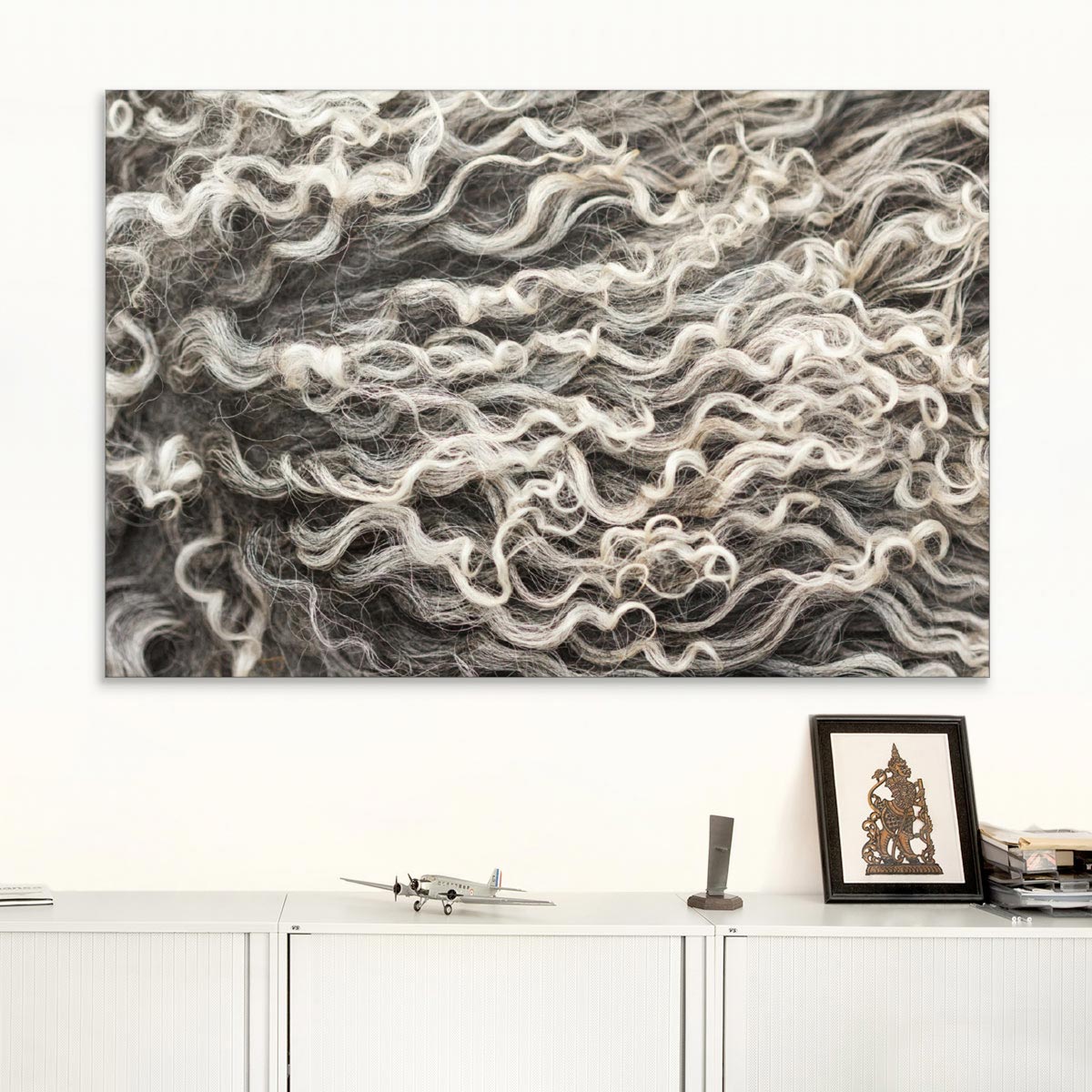 Akustikbild Schafwolle natur