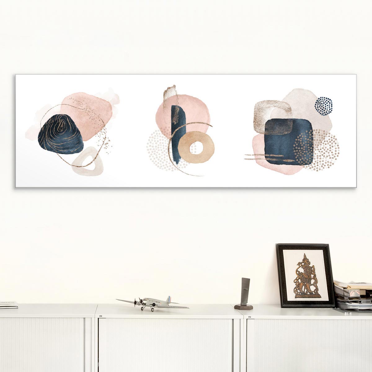 Akustikbild Pastellfarbene Formen