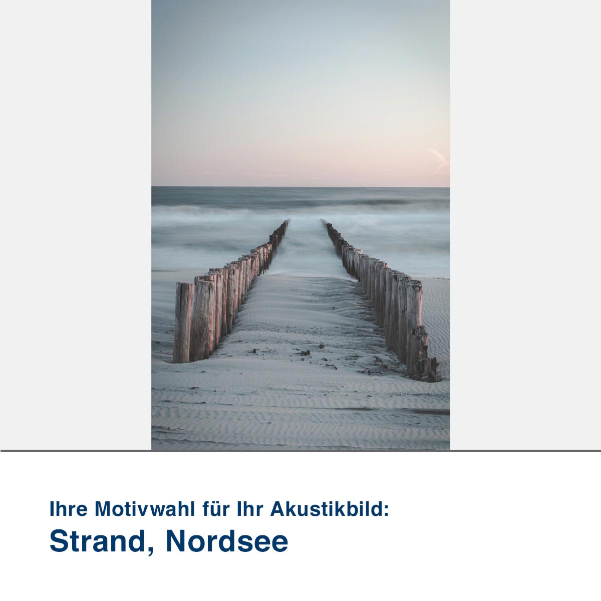 Akustikbild Motiv Strand, Nordsee