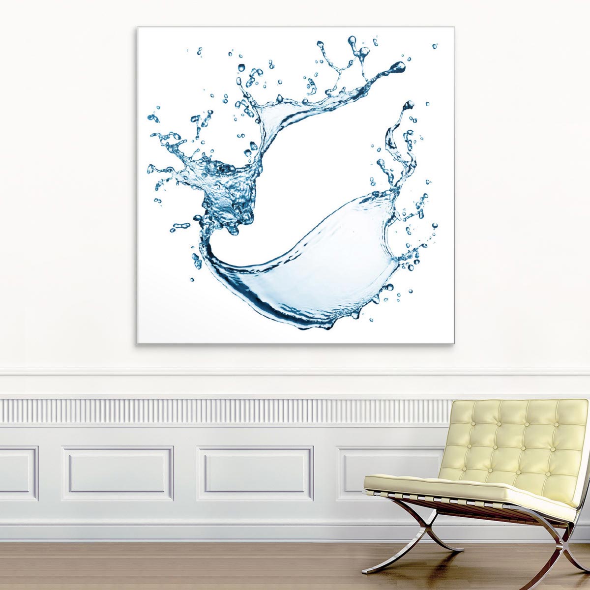 Akustikbild Wassertropfen, Splash