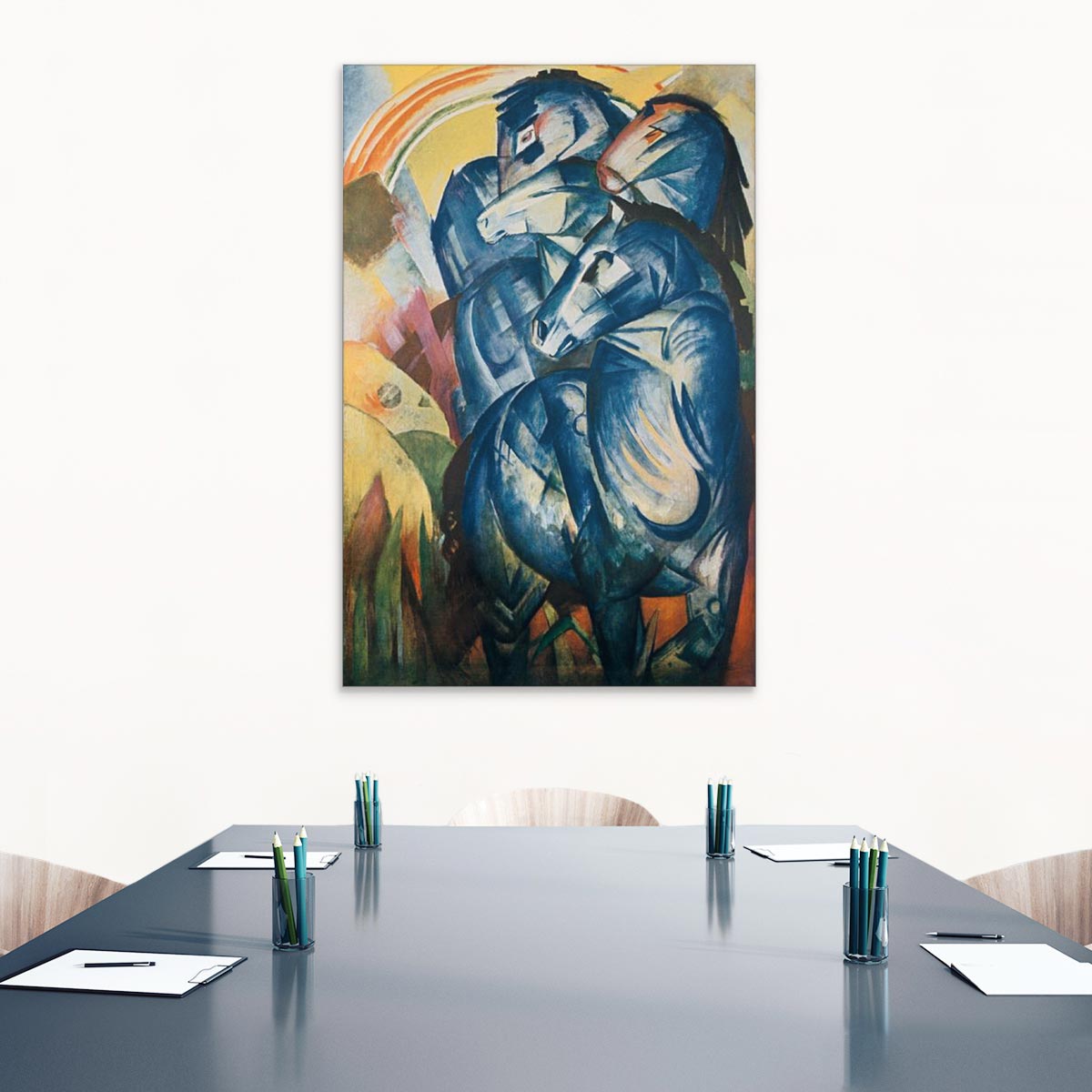 Akustikbild „Der Turm der blauen Pferde“, Franz Marc