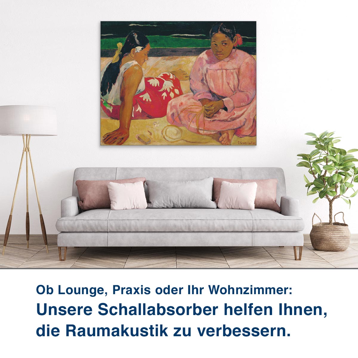 Ob Lounge, Praxis oder Ihr Wohnzimmer: Unsere Schallabsorber helfen Ihnen, die Raumakustik zu verbessern.