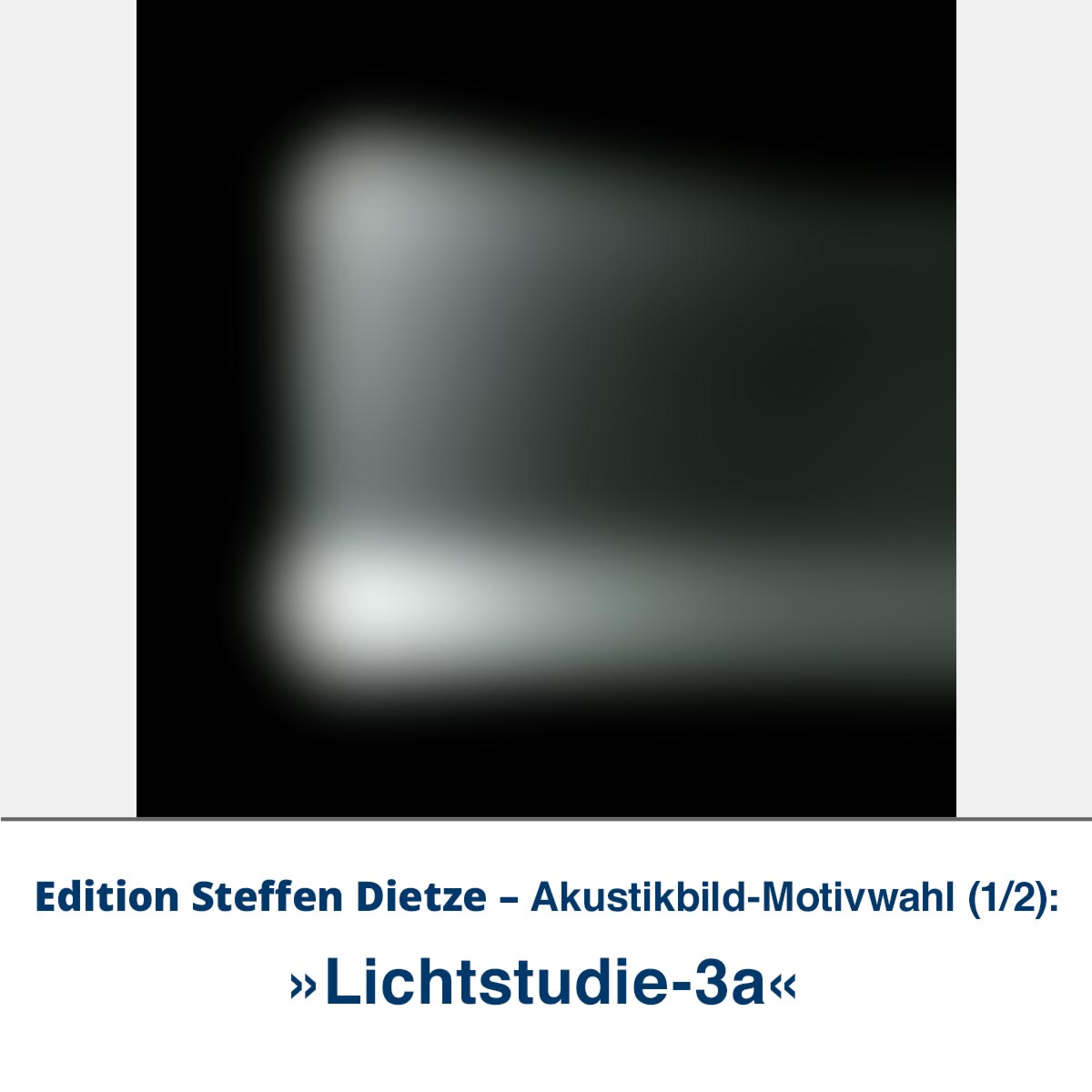 Akustikbild »Lichtstudie 3«, Edition Steffen Dietze