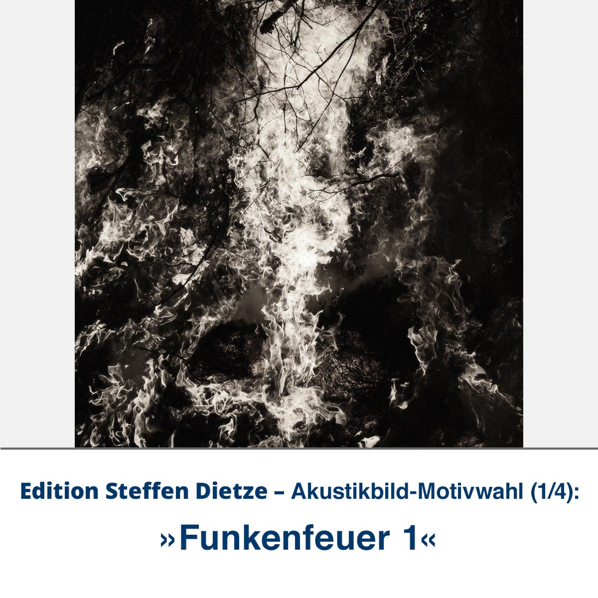Akustikbild »Funkenfeuer 1«, Edition Steffen Dietze