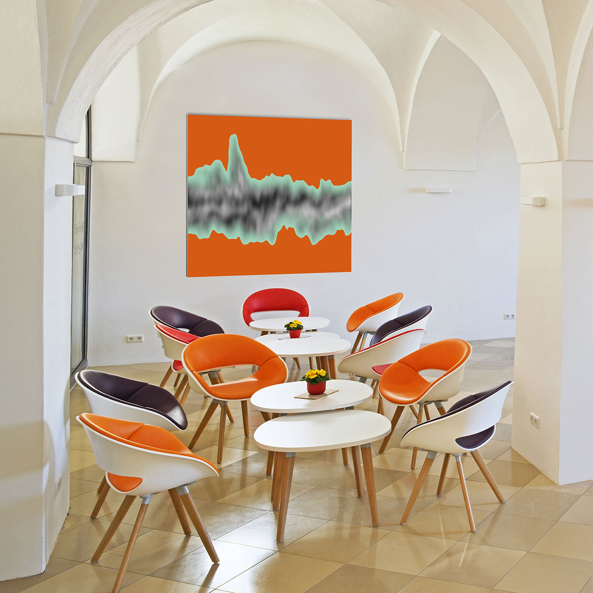Akustikbild »Peak Orange«, Edition Steffen Dietze