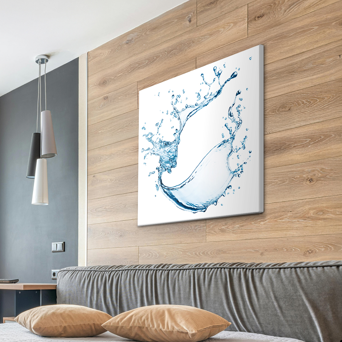 Akustikbild Wassertropfen, Splash