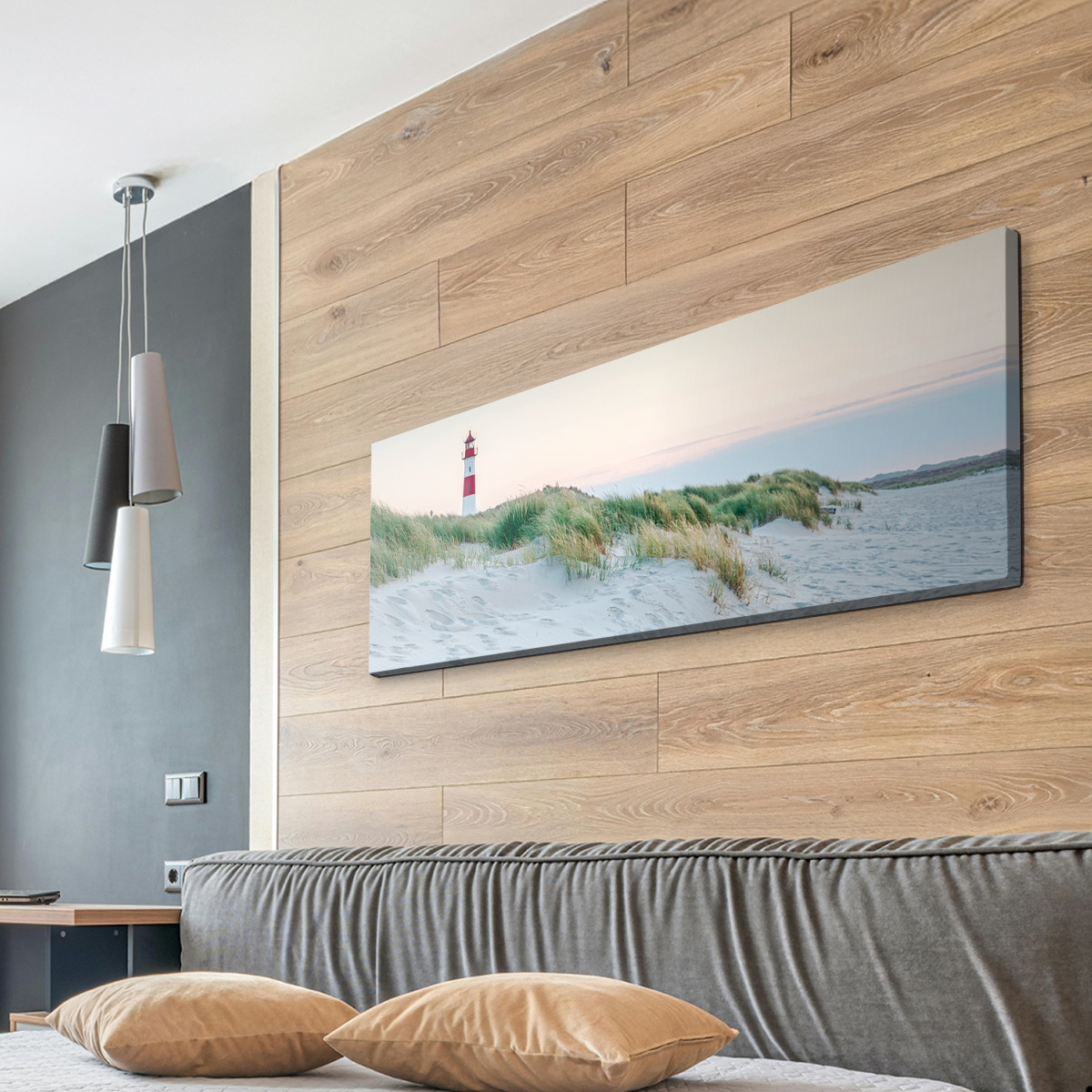 Akustikbild Strand, Leuchtturm auf Sylt