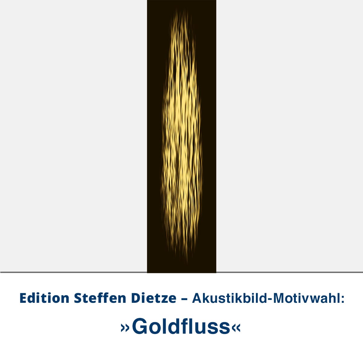 Akustikbild »Goldfluss«, Edition Steffen Dietze